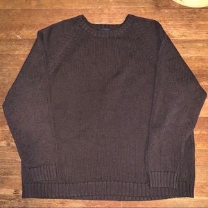 brown knitted sweater